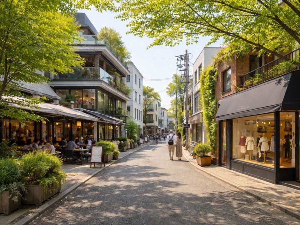 代官山の綺麗な街並み