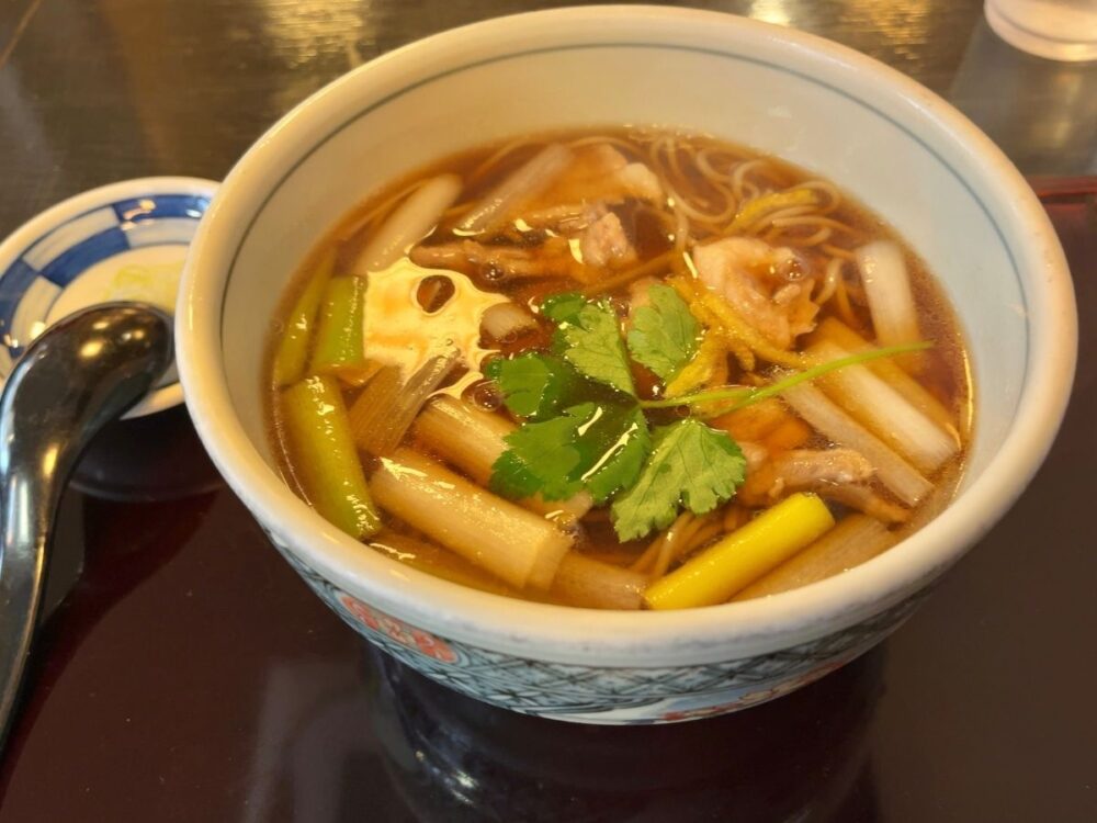 長寿庵の鴨南蛮そば