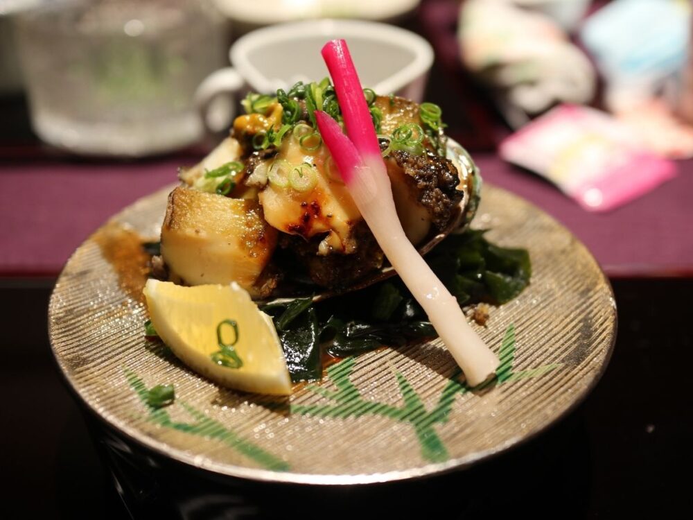 あわびのバター焼き