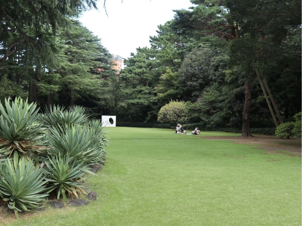 庭園美術館の芝生広場