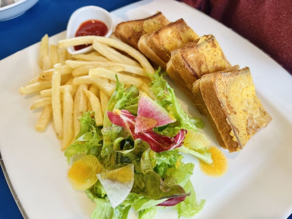 山王病院のレストランオーブの食事