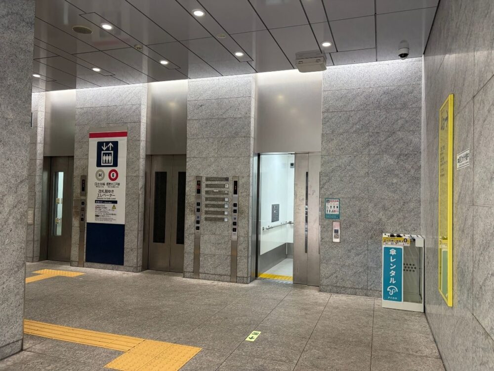 日比谷線4a出口エレベーター